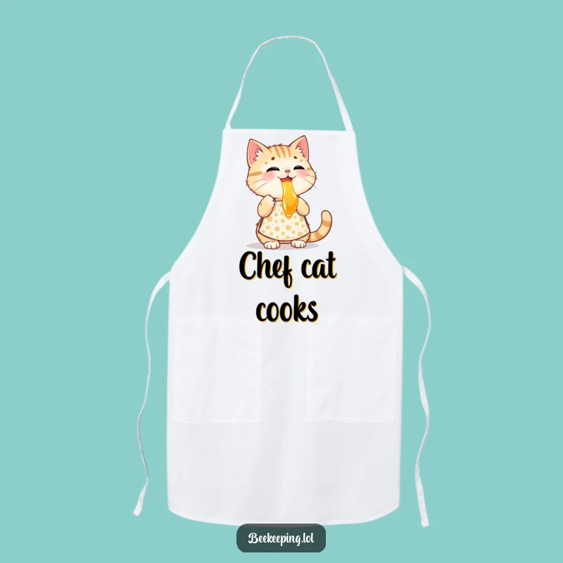 Funny Cat Beekeeper Apron - Practical Apron Honey Tasting Kitchen Wear, Great Humorous Gift