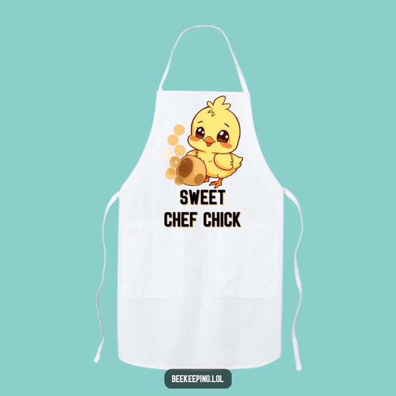 Funny Chick Honey Apron: Cute Birdy Kitchen Wear for Humorous Chefs