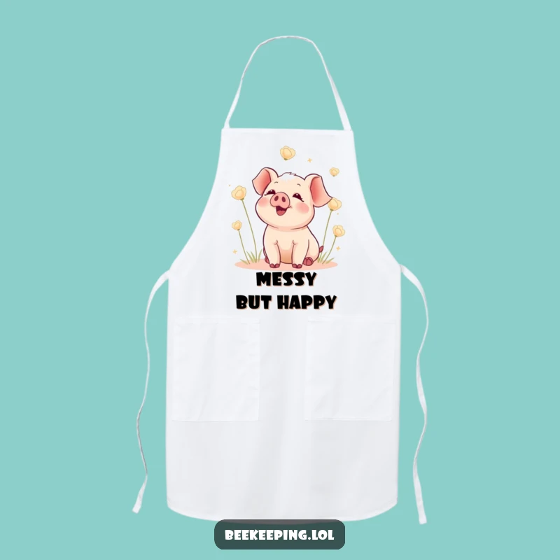 Funny Piglet Seed Apron: Delighted Chef Piglet, Hilarious Funny Gift