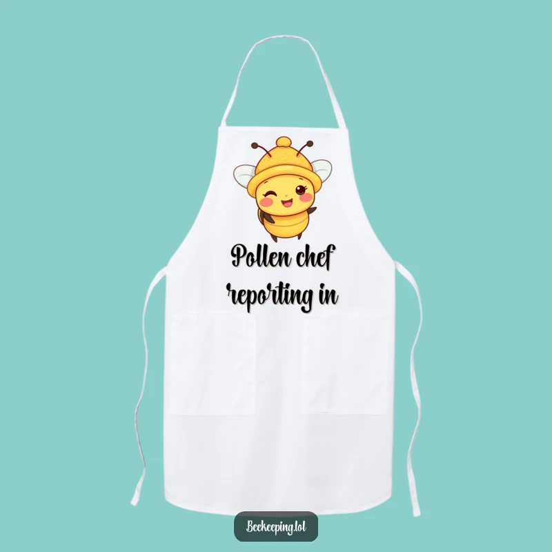 Funny Bee Pollen Hat Apron: Chef Bee with Hat, Perfect Funny Gift!