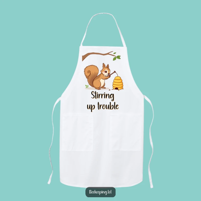 Funny Squirrel Beehive Apron: Cook Up Some Pranks
