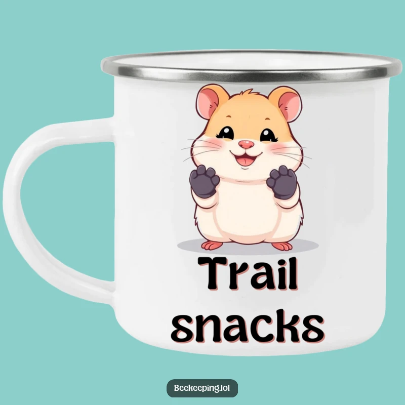 Funny Hamster Work Camping Mug - Humorous Outdoor Worker Gift