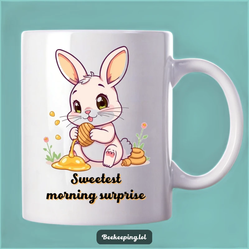 Funny Bunny Honey Mug - Wonder Collector Gift for Joyful Moments