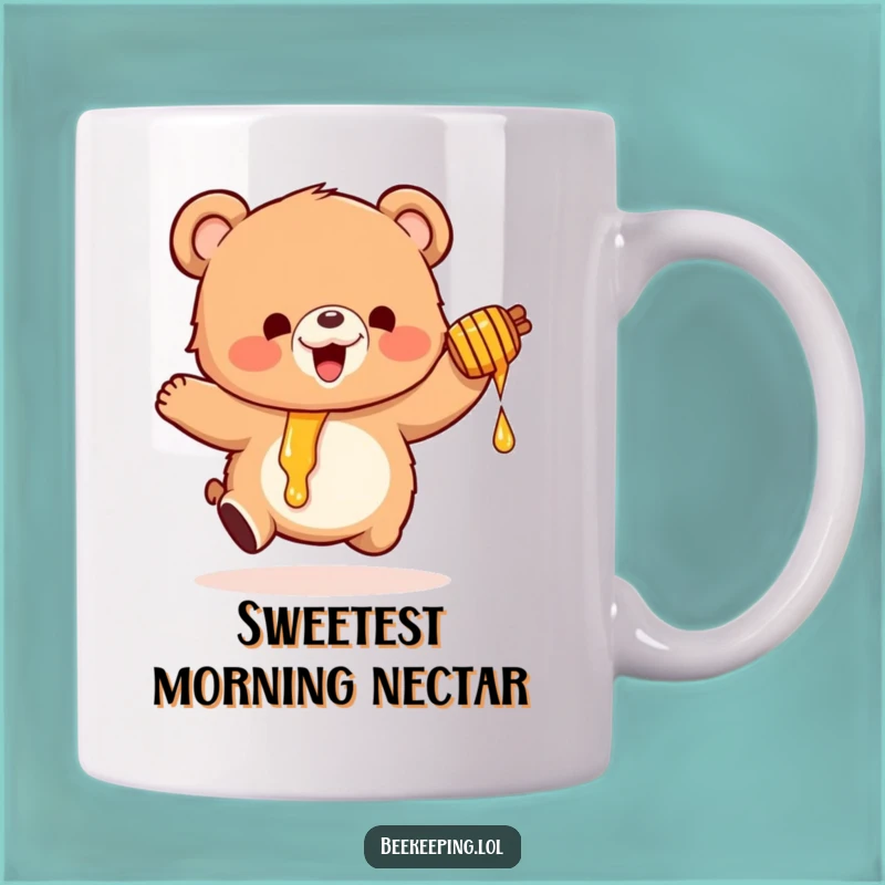 Funny Honey Bear Mug: Adorable Fluffy Bear Gift for Sweet Moments
