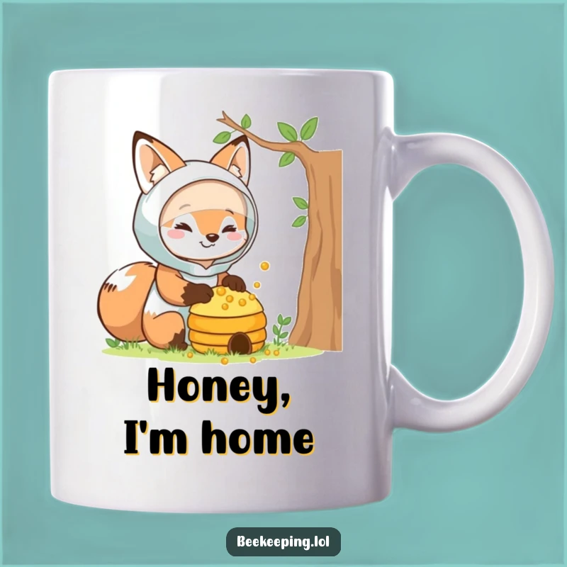 Funny Fox Beekeeper Mug - Gentle & Protective, Perfect Gift for Animal Lovers