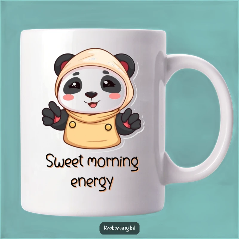 Funny Panda Beekeeper Mug: Adorable Bear Gift for Honey Lovers