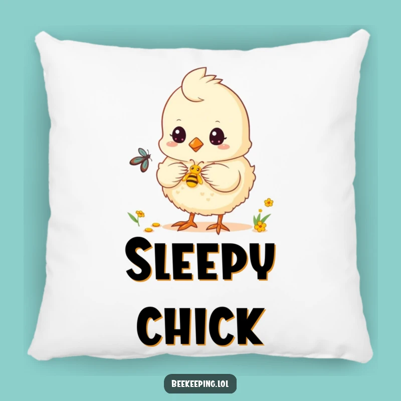 Funny Chick Nectar Pillow - Cozy Humorous Cushion, Cute Bird Gift