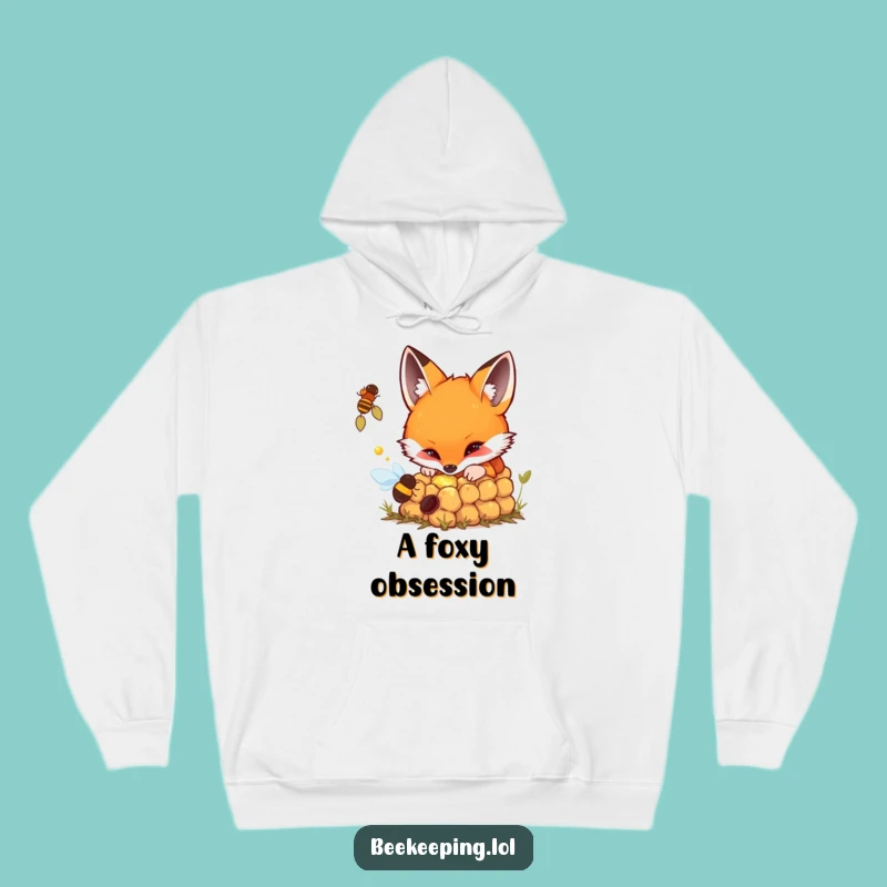 Funny Hoodie: Curious Fox Beehive - Cozy Adventure Gift