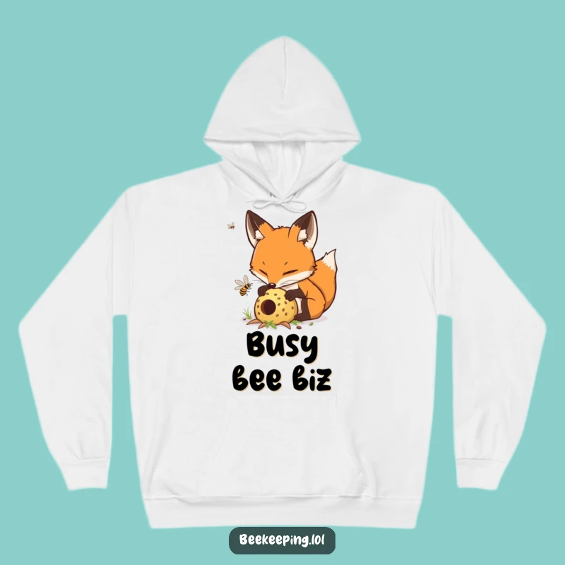 Funny Fox Beekeeper Hoodie - Cozy Hive Tending Sweatshirt, Ideal Humorous Gift