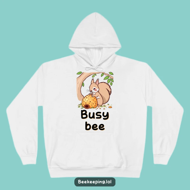 Funny Squirrel Hive Hoodie - Cozy Beekeeper Sweatshirt - Great Gift