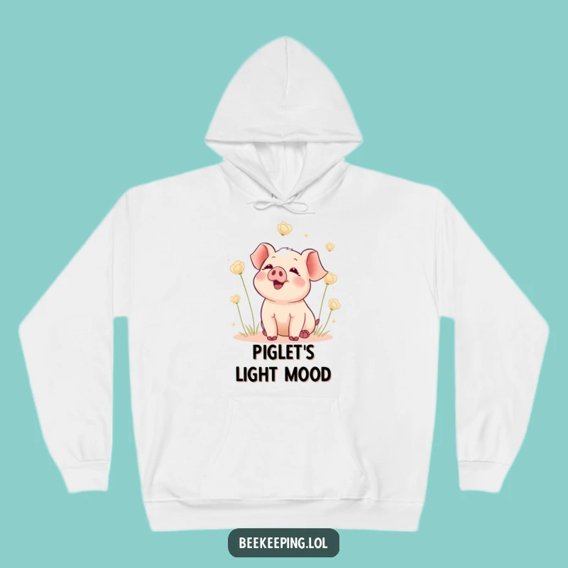 Funny Piglet Seed Hoodie: Cozy Delighted Piglet, Wonderful Funny Gift
