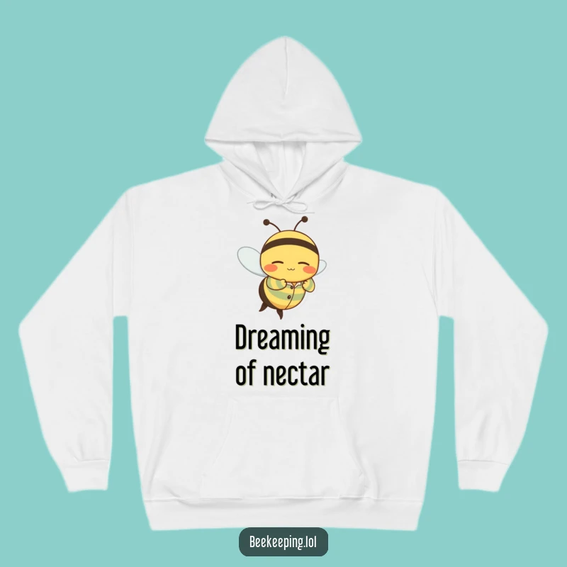 Funny Sleepy Bee Hoodie: Cozy Pajama Bee Sweatshirt for Humorous Relaxation