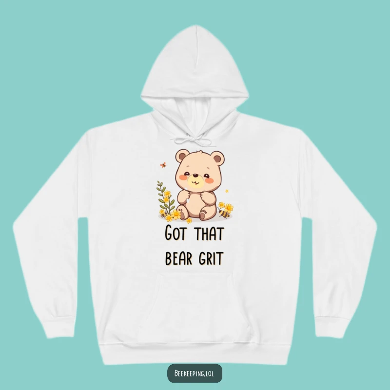 Funny Bear Propolis Hoodie: Cozy Beaming Bear, Wonderful Funny Gift