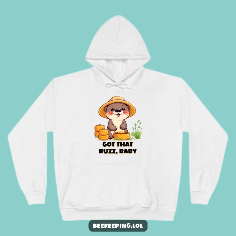 Funny Otter Beekeeper Hoodie: Cozy Giggling Otter, The Best Funny Gift