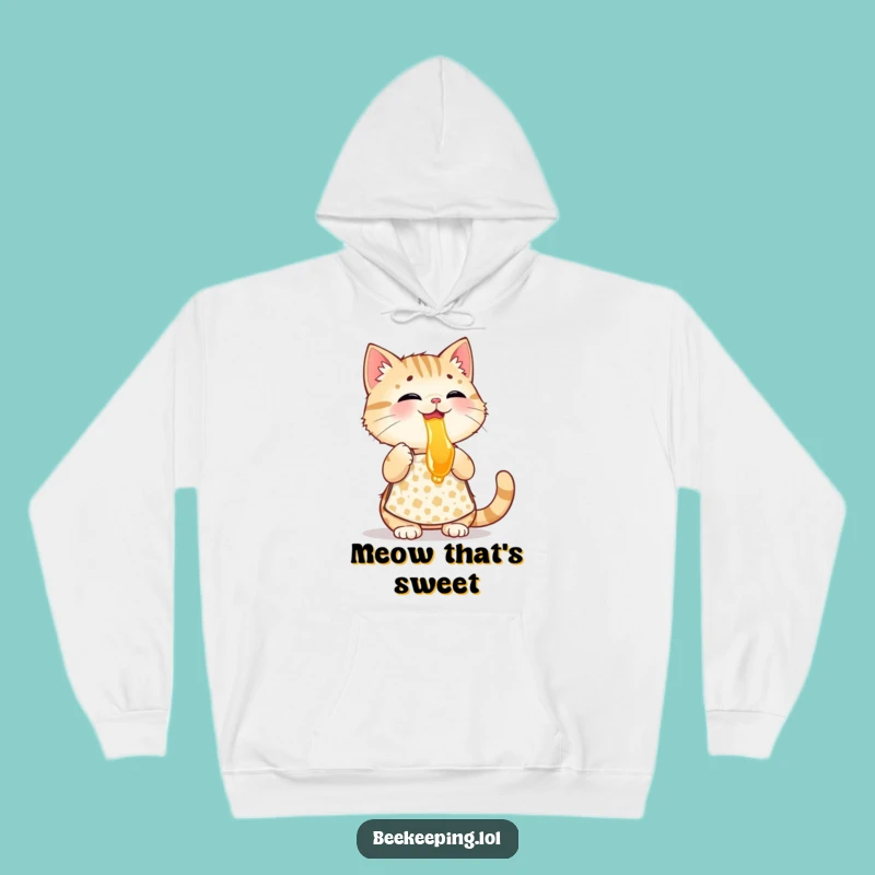 Funny Cat Beekeeper Hoodie - Cozy Apron Honey Tasting Sweatshirt, Ideal Humorous Gift