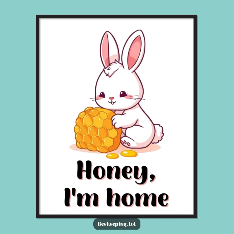 Free Printable Bunny Honeycomb Art: Funny Downloadable Decor for Your Walls!