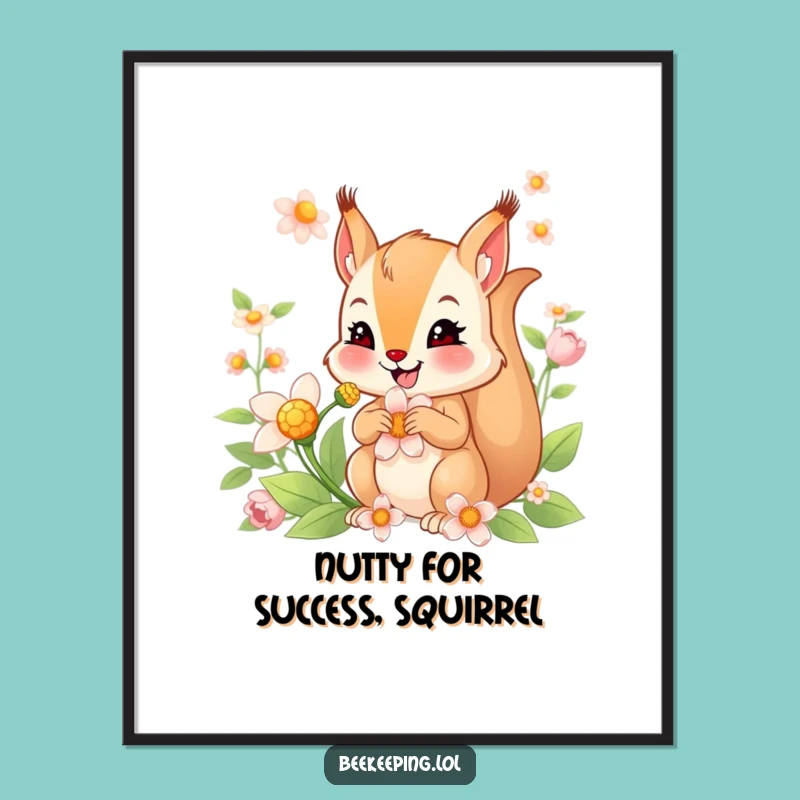 Free Printable Squirrel Wall Art - Funny Downloadable Art for Whimsical Decor