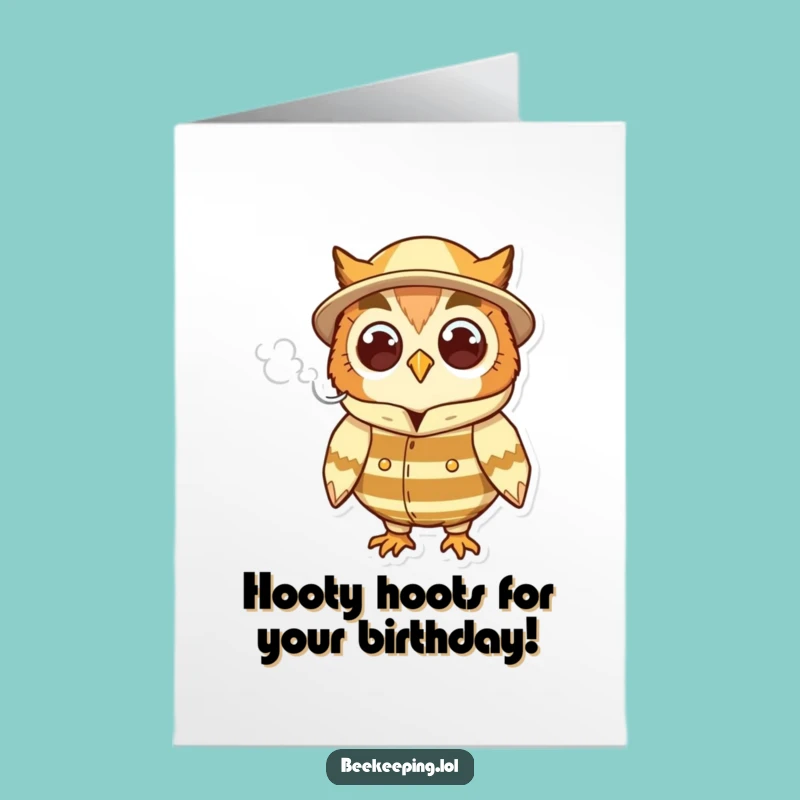 Free Printable Owl Birthday Card - Funny Downloadable Gift for Wise Celebrations