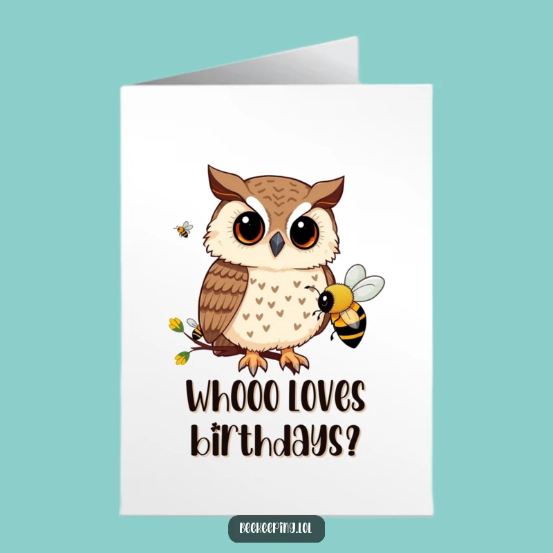 Free Printable Owl Birthday Card - Funny Downloadable Gift for Wise & Witty Celebrations