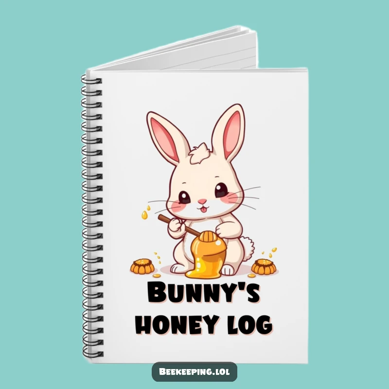 Funny Determined Rabbit Notebook - Plan Your Success with Focused Pages