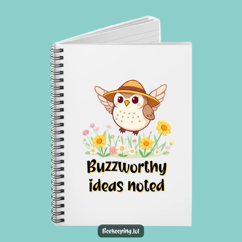Funny Owl Gardener Notebook: Cute Round Owl Journal for Humorous Notes
