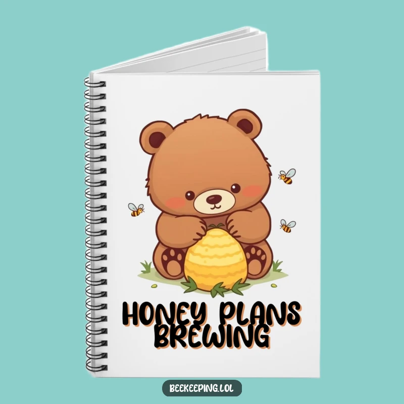 Funny Bear Hive Notebook: Journal Your Thoughts with a Determined Bear Gift!