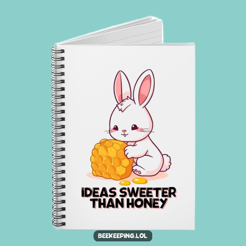 Funny Bunny Honey Notebook - Jot Down Ideas with Curiosity!