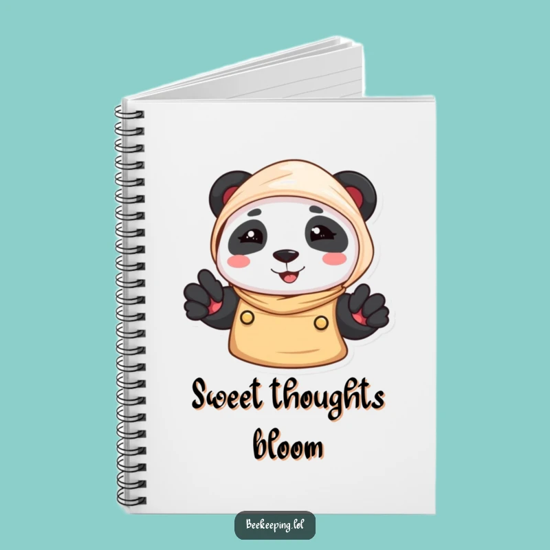 Funny Panda Beekeeper Notebook: Cute Bear Journal for Daily Notes