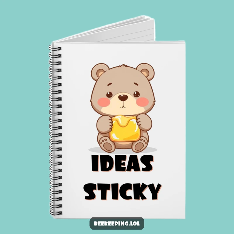 Funny Proud Bear Notebook - Honey Journal - Gift for Writers