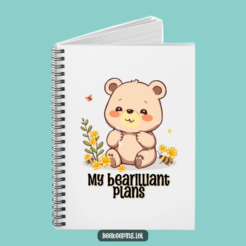 Funny Bear Propolis Notebook: Beaming Bear Journal, Practical Funny Gift
