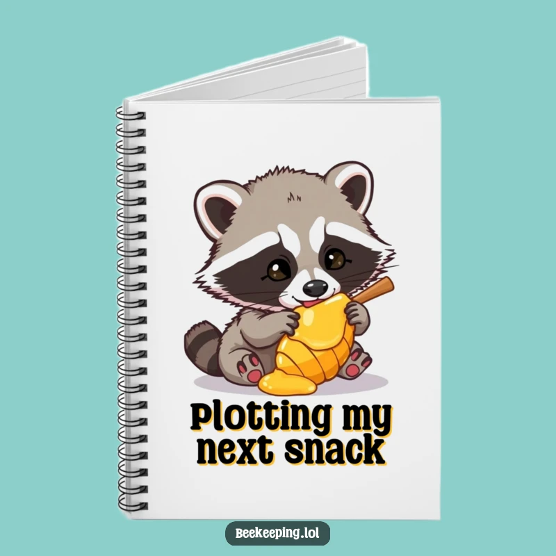 Funny Raccoon Honey Journal: Jot Down Your Schemes with a Bandit