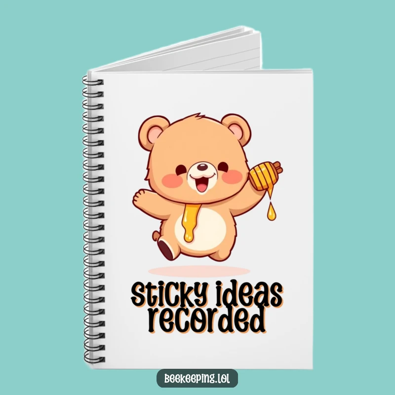 Funny Honey Bear Notebook: Cute Fluffy Bear Journal for Humorous Notes