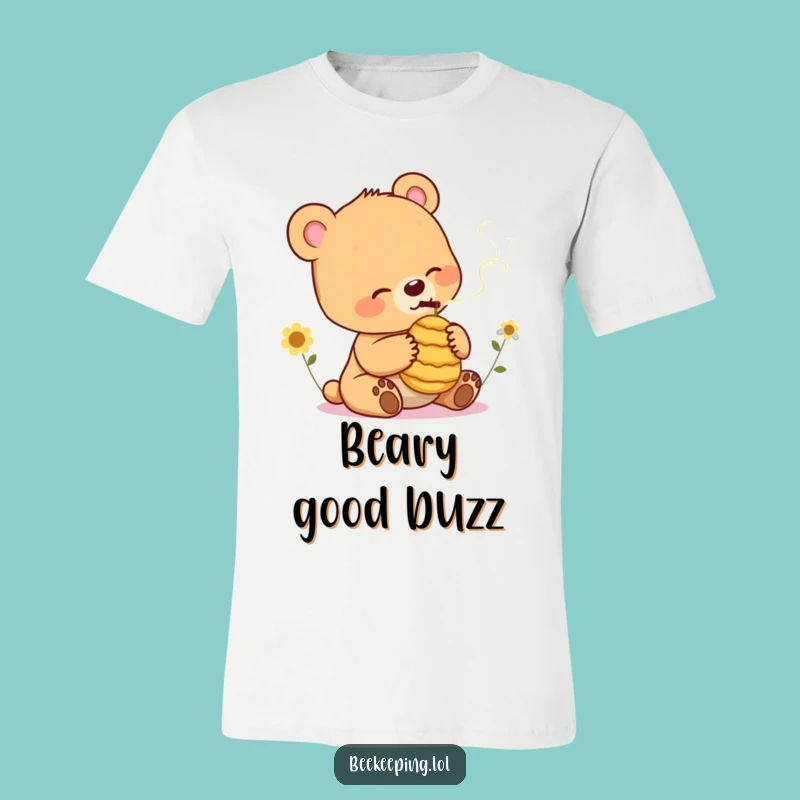 Funny Bear Cub Smoking Beehive T-Shirt: Wear Your Chill, A Perfect Funny Gift!