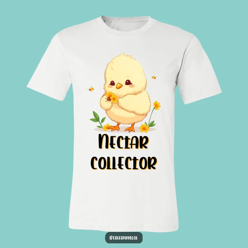Funny Chick Nectar T-Shirt - Cute Bird Helper Tee - Hilarious Gift
