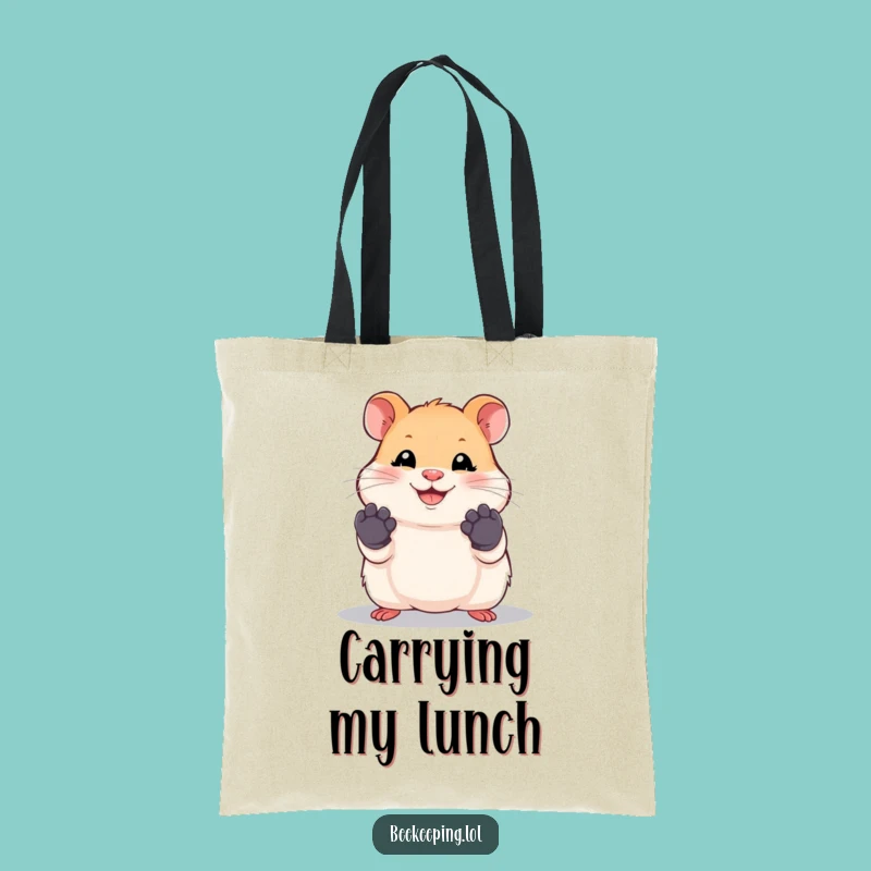 Funny Hamster Work Tote Bag - Humorous Carryall, Cute Gift