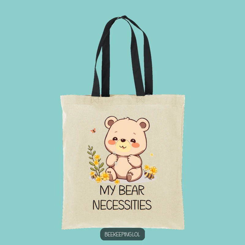 Funny Bear Propolis Tote Bag: Beaming Bear Carryall, Practical Funny Gift