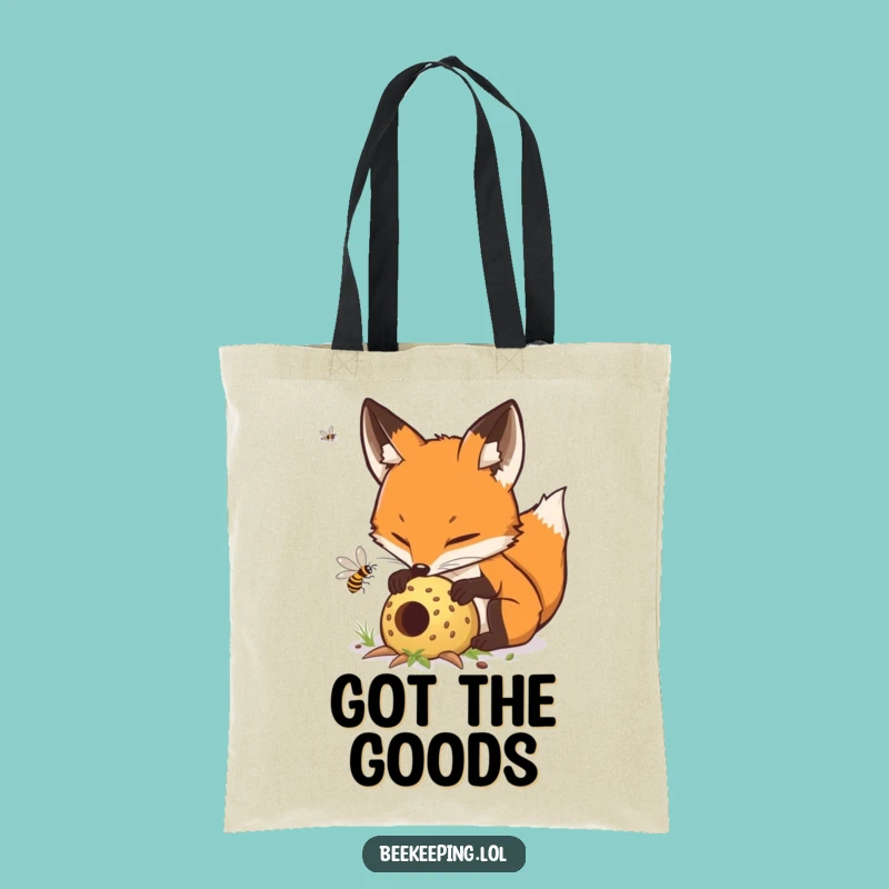 Funny Fox Beekeeper Tote Bag - Durable Hive Tending Pouch, Great Humorous Gift