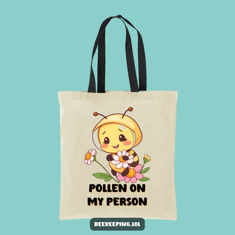 Funny Bee Beekeeper Veil Tote Bag - Durable Flower Examine Pouch, Great Humorous Gift